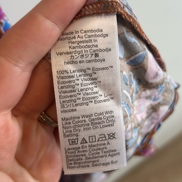 J.Crew Flutter-sleeve tiered midi dress size 8 #BY302 Cottagecore NWT - Picture 6 of 12